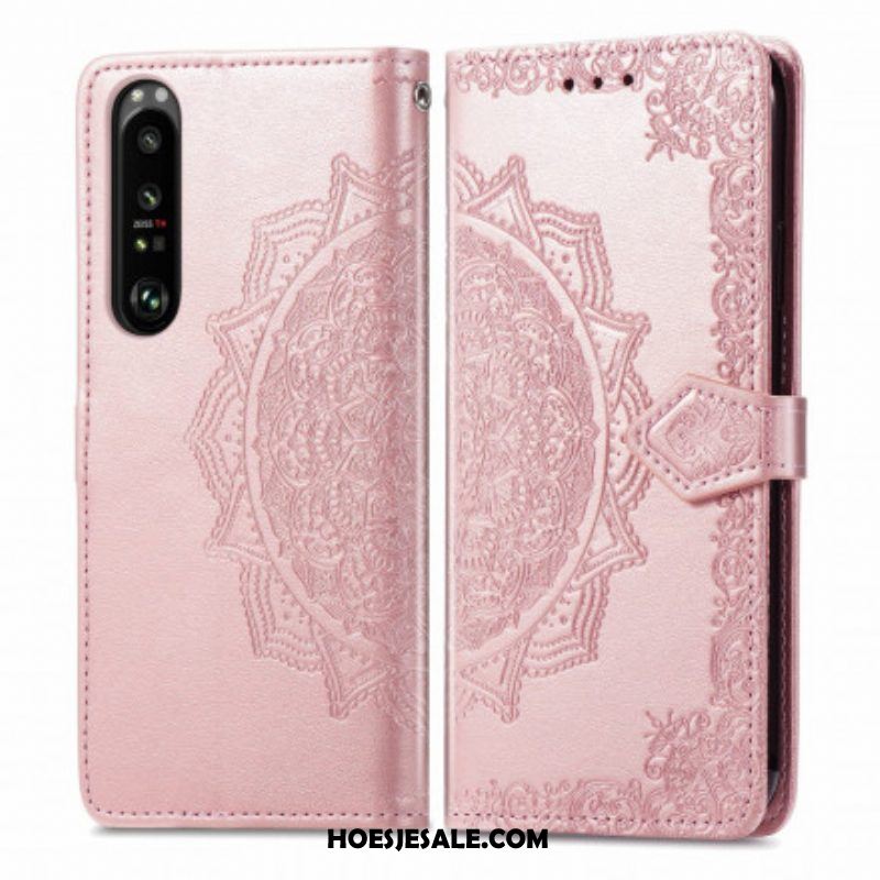 Folio-hoesje voor Sony Xperia 1 III Mandala Middeleeuwen