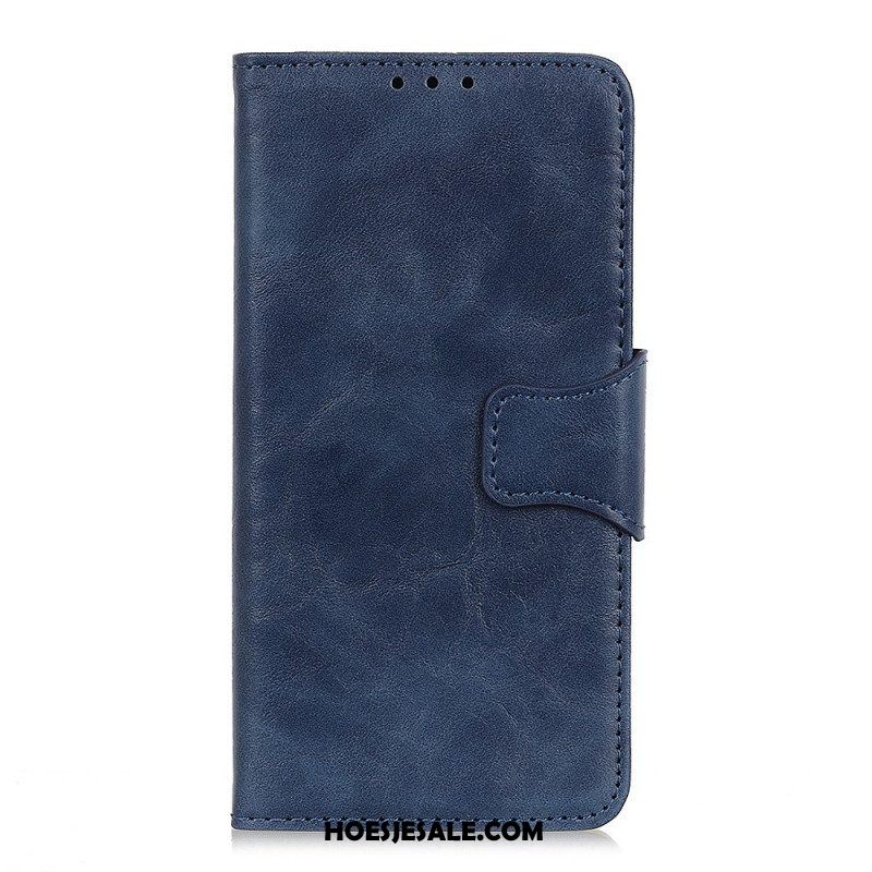 Folio-hoesje voor Sony Xperia 1 IV Gespleten Lederen Vintage Sluiting