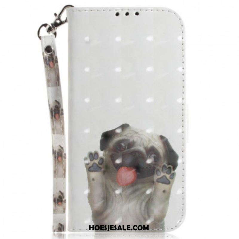 Folio-hoesje voor Sony Xperia 1 IV Met Ketting String Hond