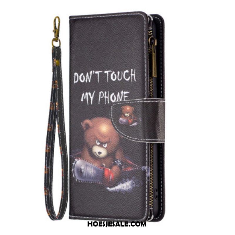 Folio-hoesje voor Xiaomi 13 Lite Portemonnee Leren Dangerous Bear-portemonnee