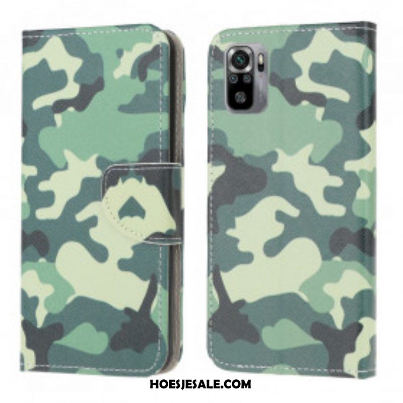 Folio-hoesje voor Xiaomi Redmi Note 10 / 10S Camouflage