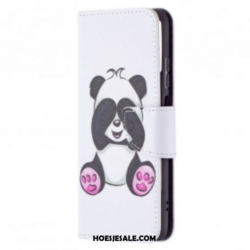 Folio-hoesje voor Xiaomi Redmi Note 10 / 10S Panda-plezier