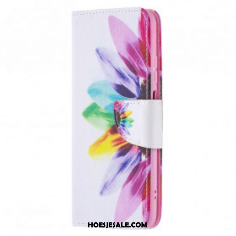 Folio-hoesje voor Xiaomi Redmi Note 10 / 10S Waterverf Bloem