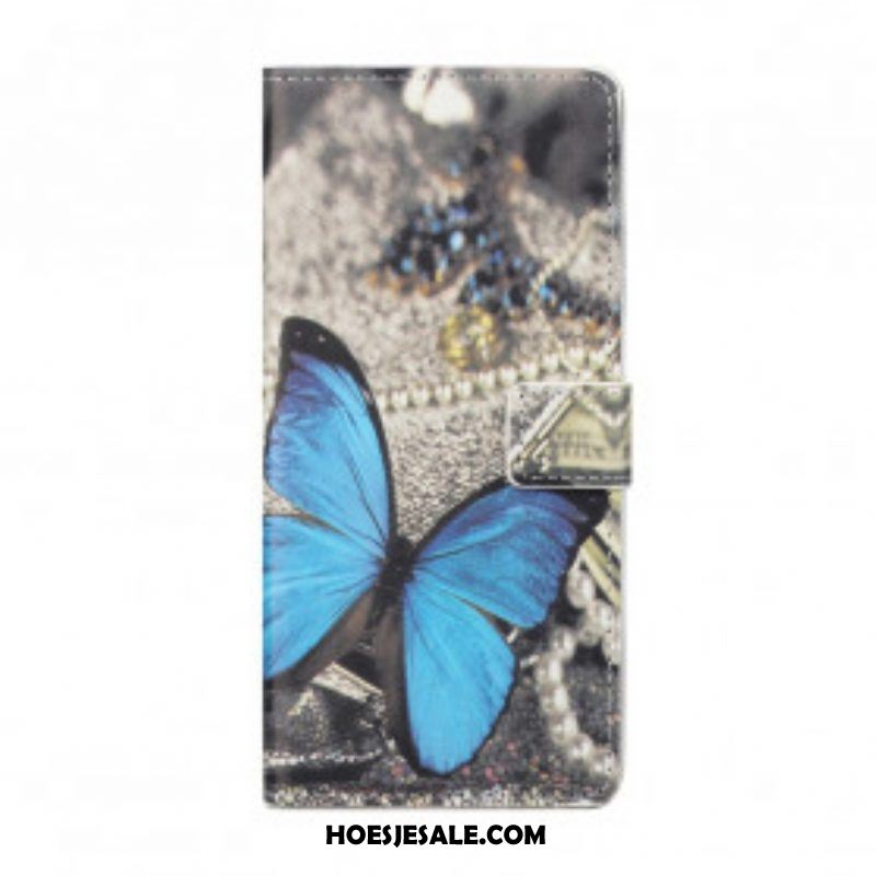 Folio-hoesje voor Xiaomi Redmi Note 10 Pro Blauwe Vlinder