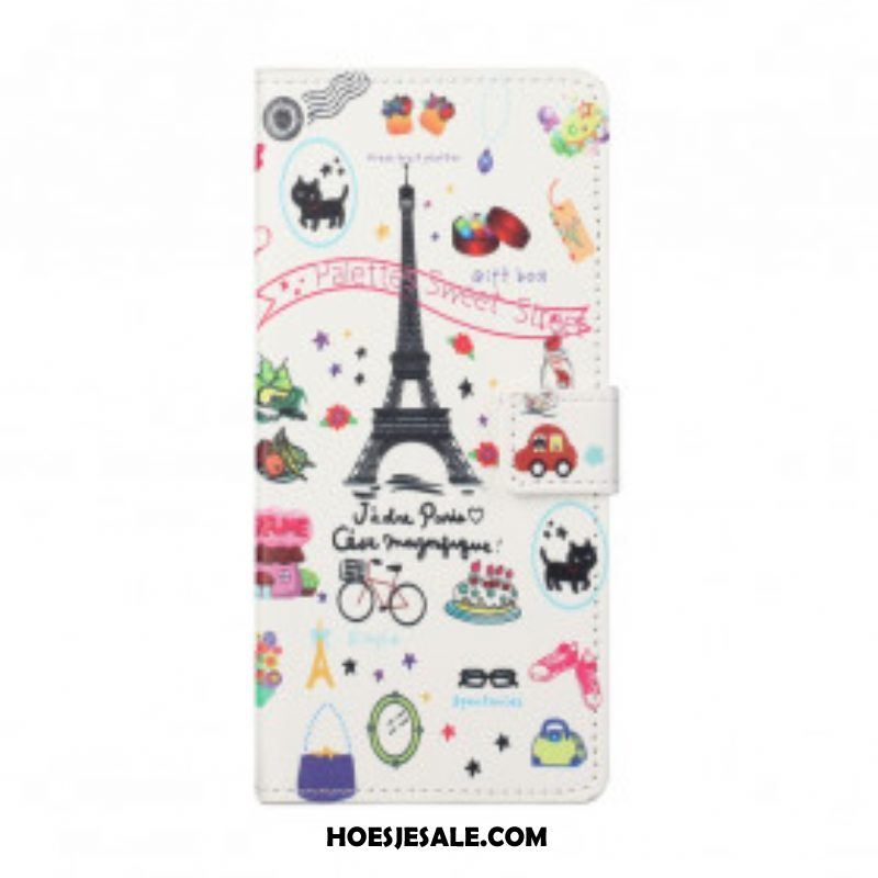 Folio-hoesje voor Xiaomi Redmi Note 10 Pro Ik Hou Van Parijs