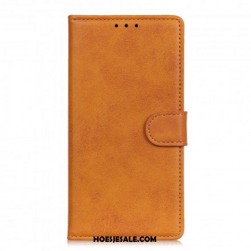 Folio-hoesje voor Xiaomi Redmi Note 10 Pro Retro Mat Leereffect