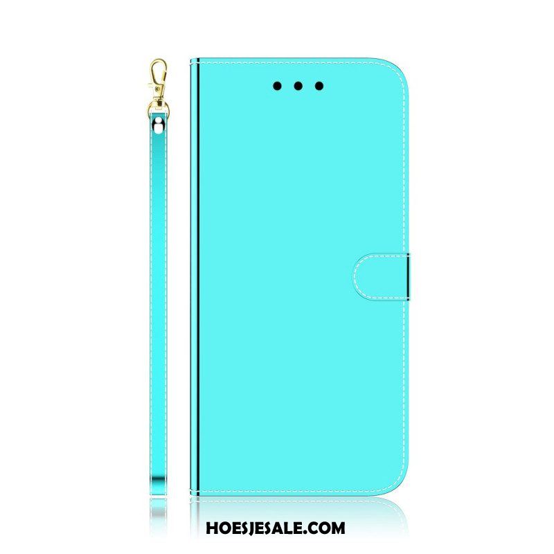 Folio-hoesje voor Xiaomi Redmi Note 11 / 11S Spiegelhoes Van Imitatieleer