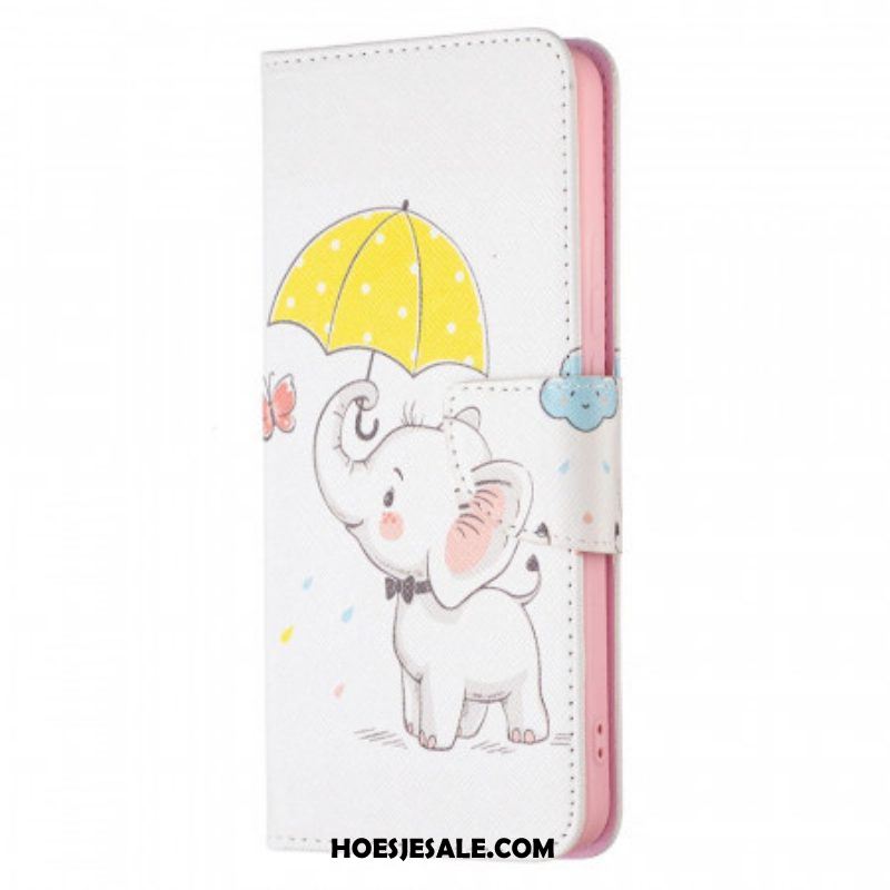 Folio-hoesje voor Xiaomi Redmi Note 11 Pro Plus 5G Baby Olifant