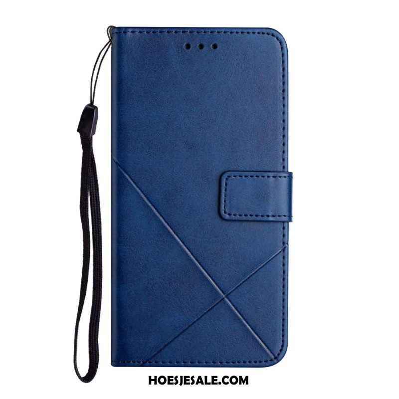 Folio-hoesje voor Xiaomi Redmi Note 11 Pro Plus 5G Met Ketting Riemlijnen Met Leereffect