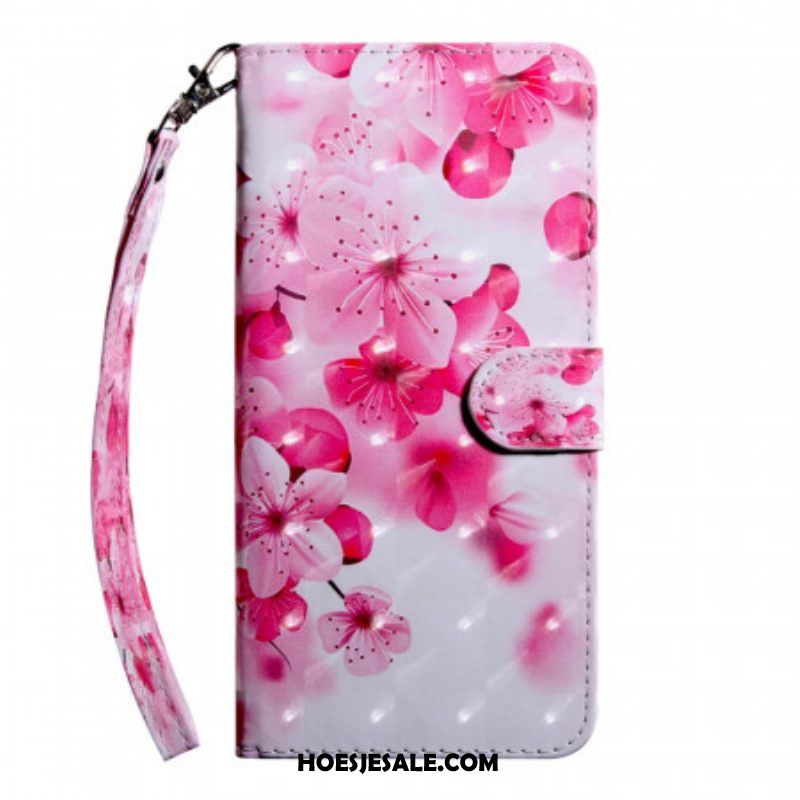 Folio-hoesje voor Xiaomi Redmi Note 11 Pro Plus 5G Roze Bloemen