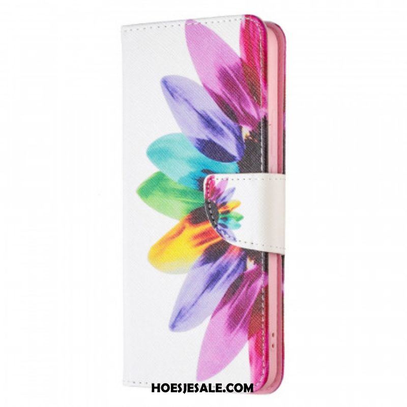 Folio-hoesje voor Xiaomi Redmi Note 11 Pro Plus 5G Waterverf Bloem