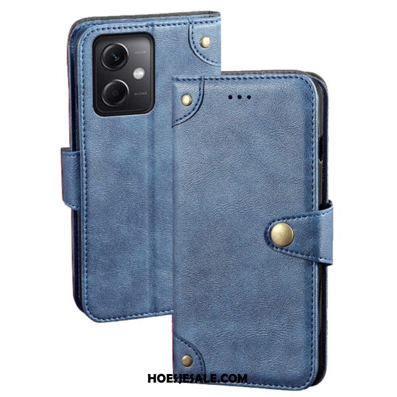 Folio-hoesje voor Xiaomi Redmi Note 12 5G Magnetische Knop