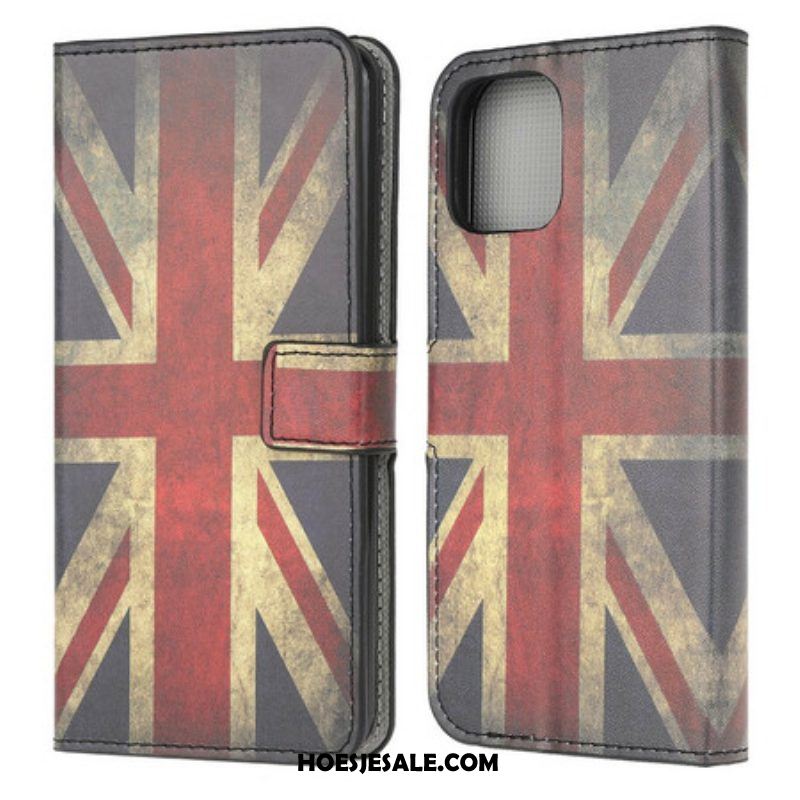 Folio-hoesje voor iPhone 13 Mini Engelse Vlag