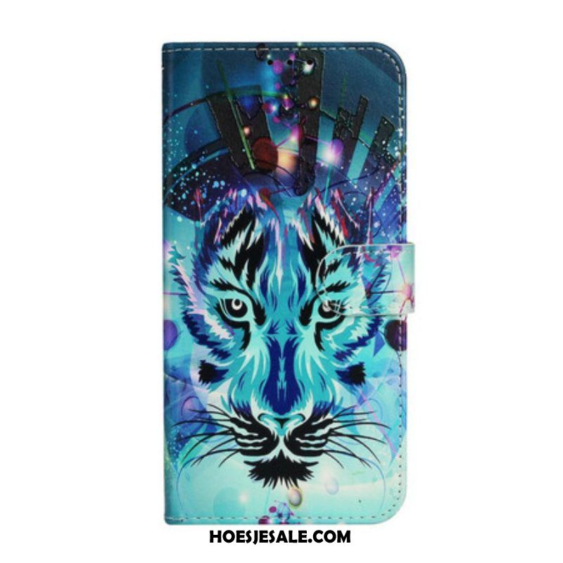 Folio-hoesje voor iPhone 13 Mini Ijs Tijger