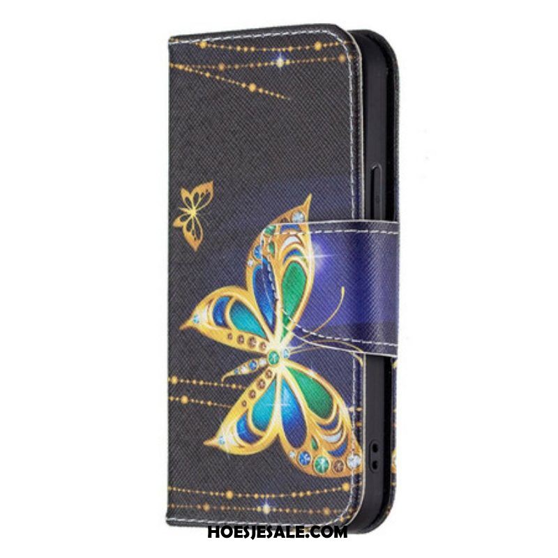 Folio-hoesje voor iPhone 13 Mini Magische Vlinder