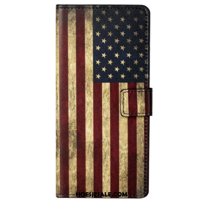 Folio-hoesje voor iPhone 13 Pro Max Amerikaanse Vlag