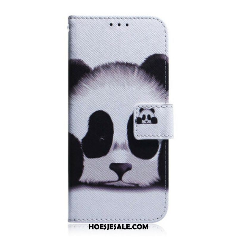 Folio-hoesje voor iPhone 13 Pro Max Panda Gezicht