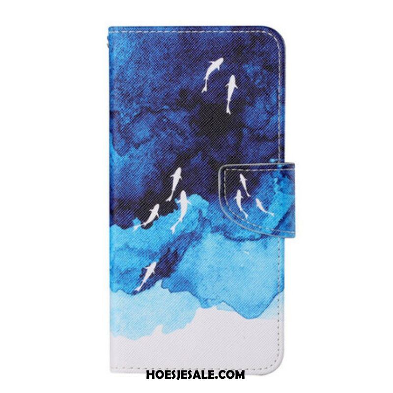 Folio-hoesje voor iPhone 13 Pro Zee Met String