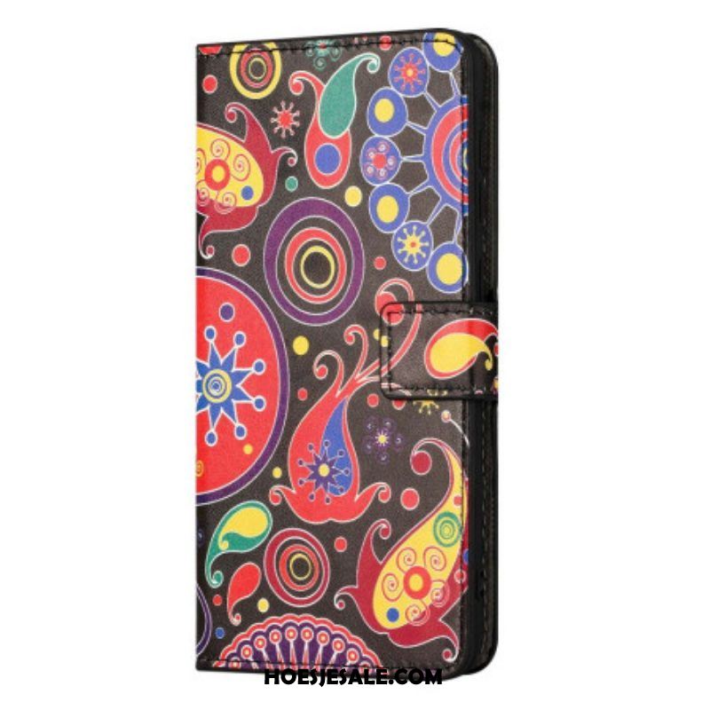 Folio-hoesje voor iPhone 14 Galaxy Patroon