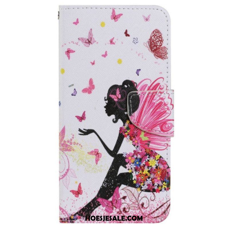 Folio-hoesje voor iPhone 15 Met Ketting Fee Met Riem