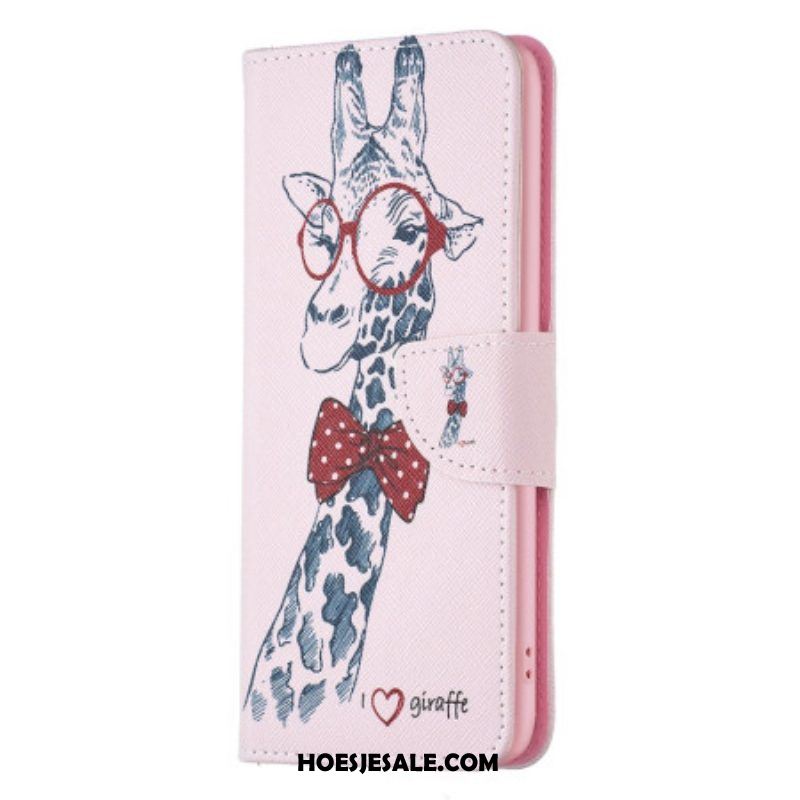 Folio-hoesje voor iPhone 15 Plus Intello-giraffe