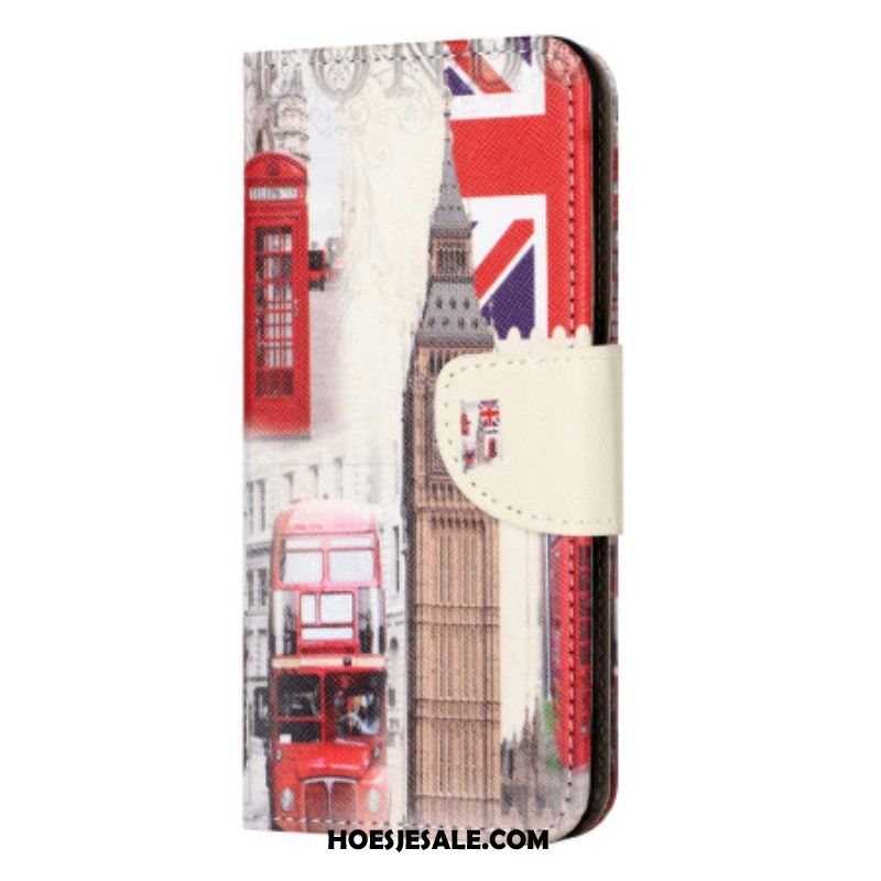 Folio-hoesje voor iPhone 15 Plus Londens Leven