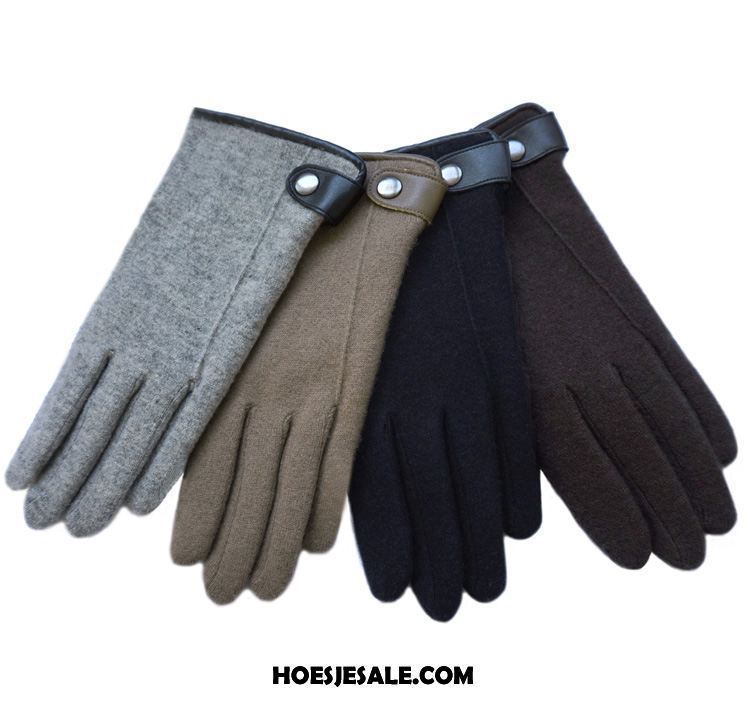 Handschoenen Heren Wol Winter Dubbele Pluche Blijf Warm Kopen