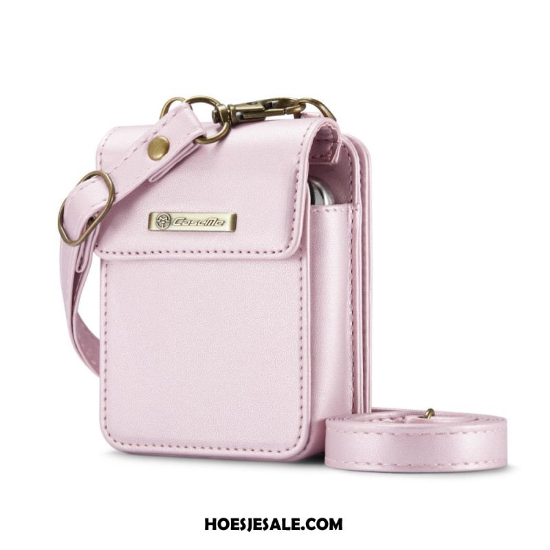 Hoesje Case Samsung Galaxy Z Flip 7 Fe Telefoonhoesje Rfid-portemonnee Met Schouderband