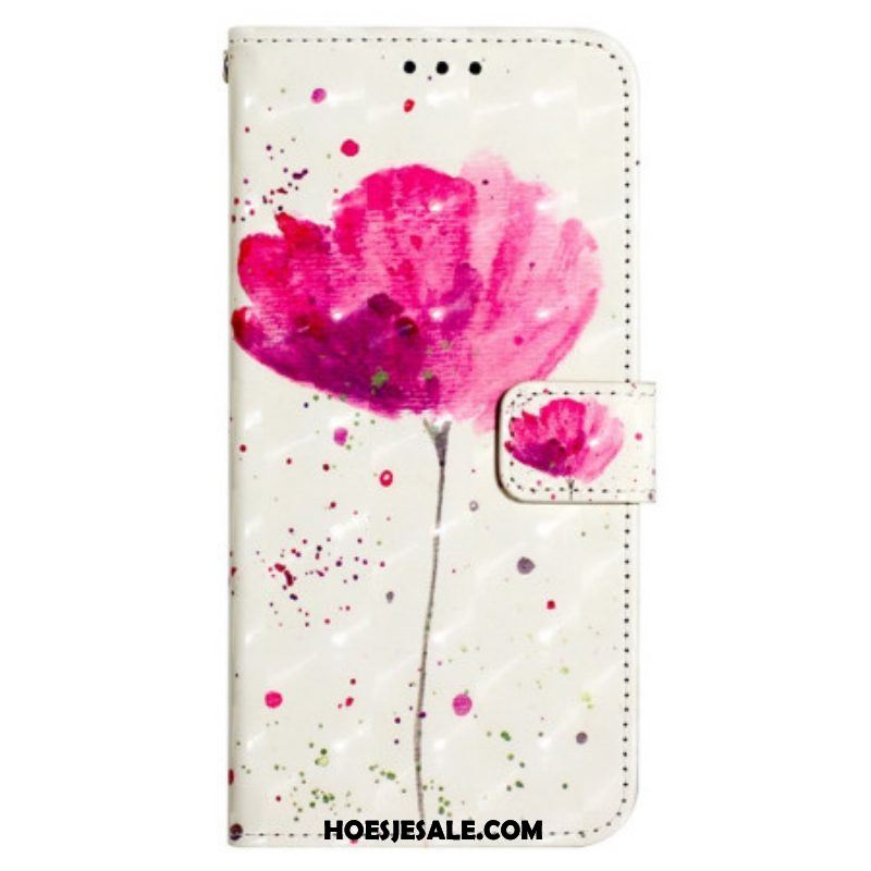 Hoesje Folio-hoesje voor Samsung Galaxy A13 Met Ketting Mat Kunstleer