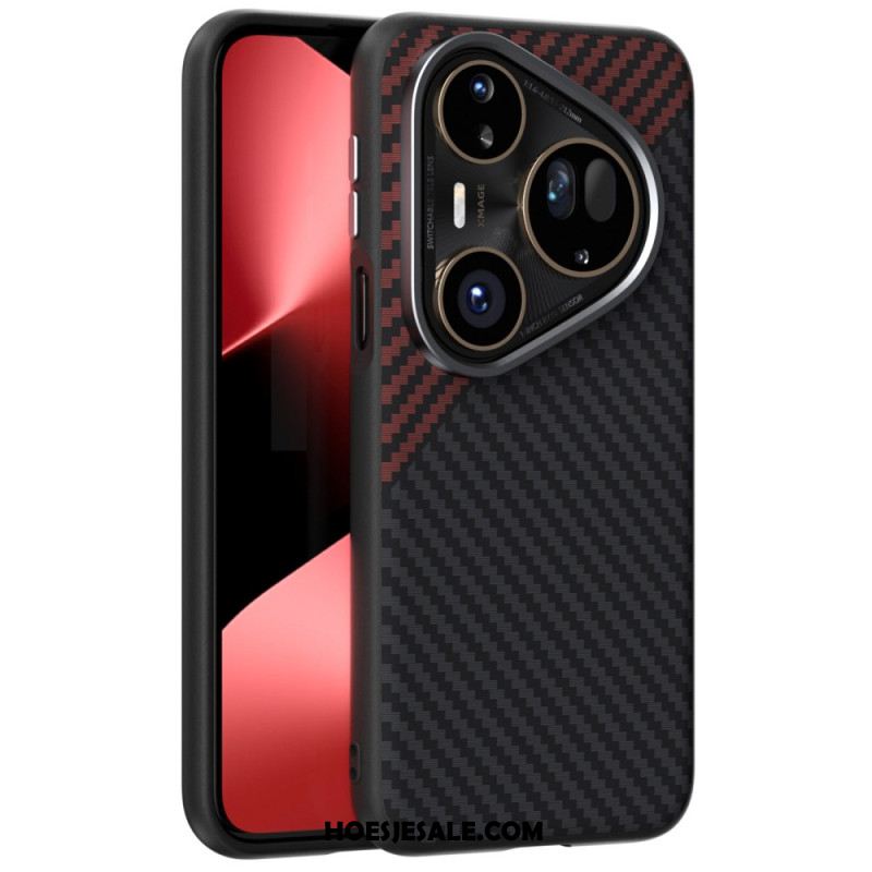 Hoesje Huawei Pura 80 Ultra Magsafe Koolstofvezel Abeel Bescherming Hoesje