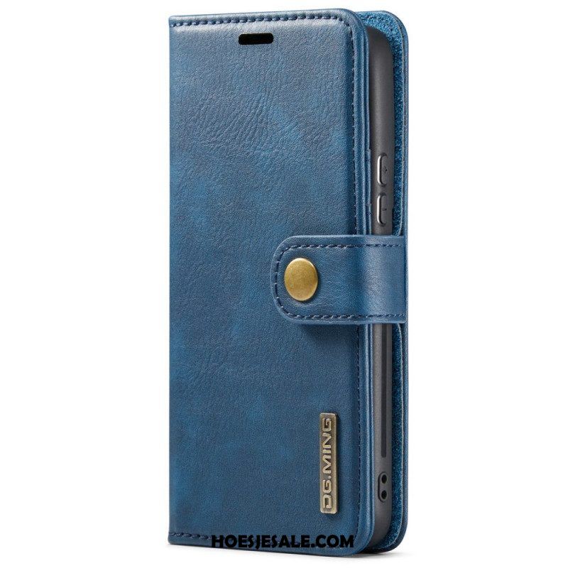 Hoesje Leren Hoesje voor Samsung Galaxy S22 5G Dg.ming Afneembaar