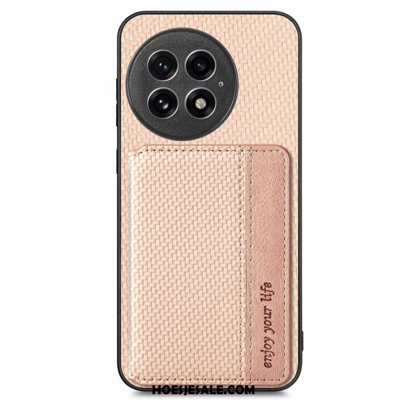 Hoesje Oneplus 13 Magnetische Kaarthouder Van Koolstofvezel