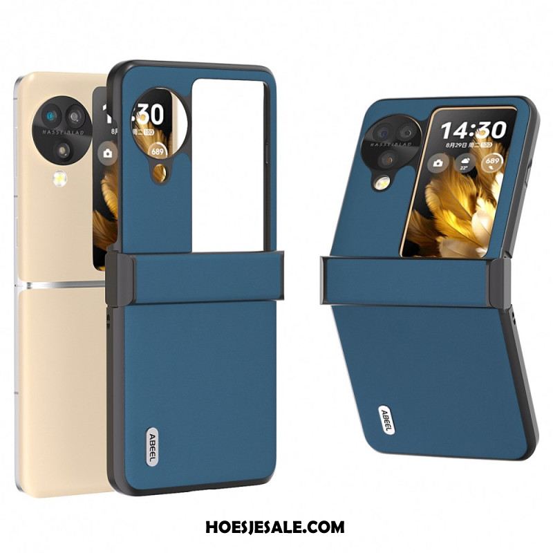 Hoesje Oppo Find N3 Flip Echt Abeel-leer