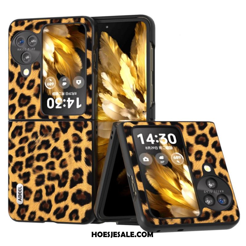 Hoesje Oppo Find N3 Flip Luipaardpatroon Abeel