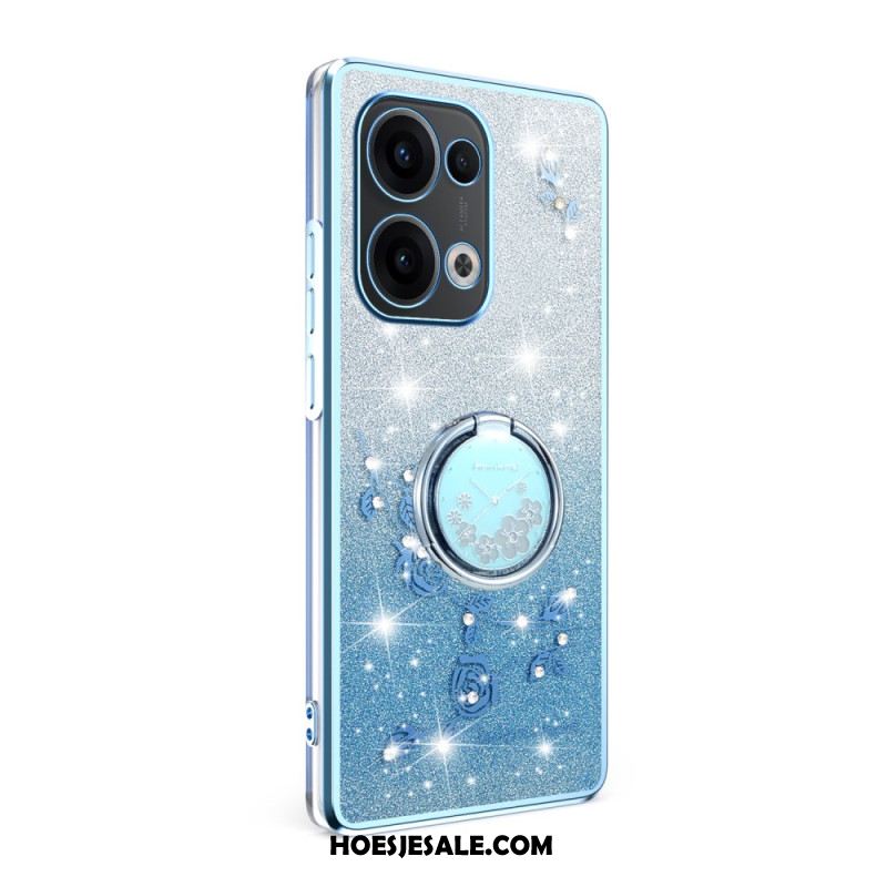 Hoesje Oppo Reno 13 5g Bevestiging Met Strass-ring Bescherming Hoesje