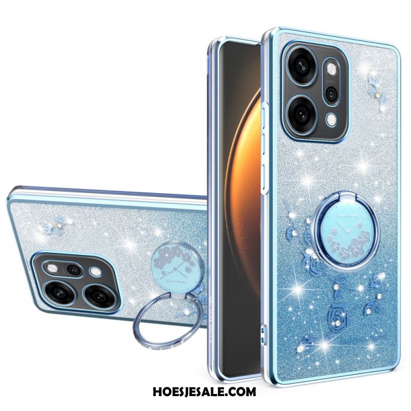 Hoesje Oppo Reno 14 Pro 5g Ringhouder Met Strass-steentjes