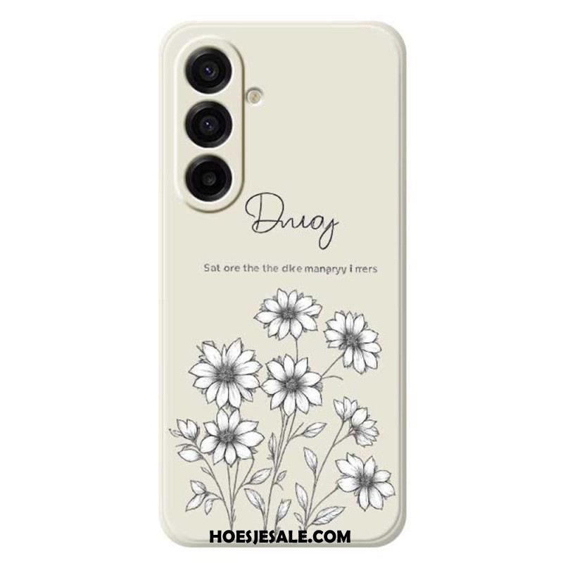 Hoesje Samsung Galaxy A17 4g / 5g Grafische Bloemen