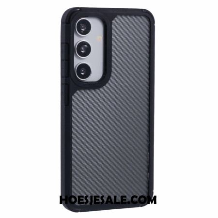 Hoesje Samsung Galaxy S25 5g Doorzichtige Koolstofvezelstructuur