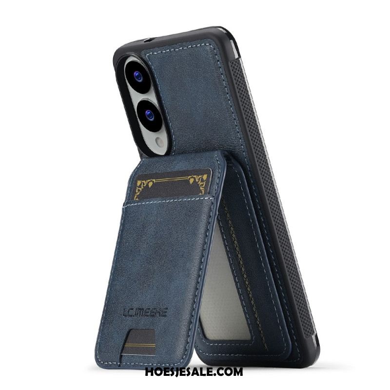 Hoesje Samsung Galaxy S25 5g Edge Afneembare Magnetische Kaarthouder Bescherming Hoesje