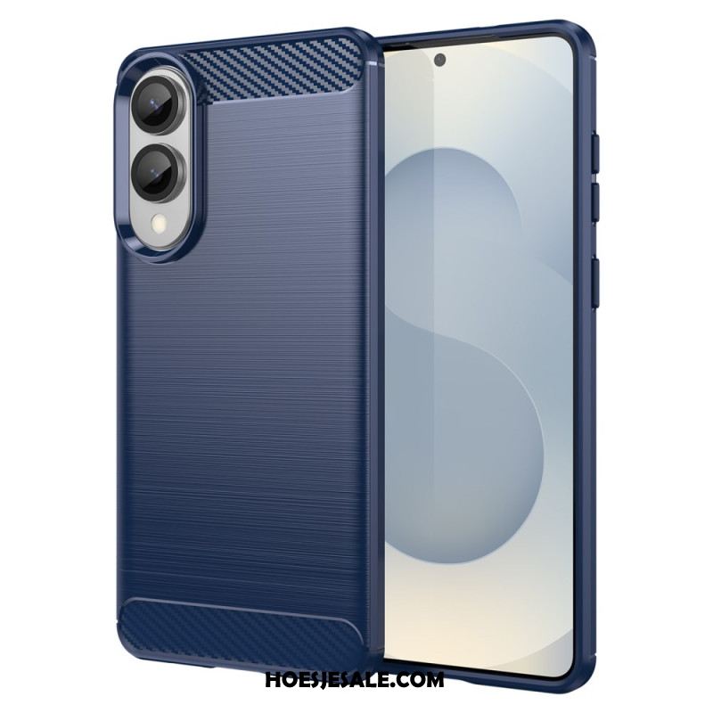 Hoesje Samsung Galaxy S25 5g Edge Geborsteld Koolstofvezel Bescherming Hoesje