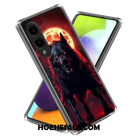 Hoesje Samsung Galaxy S25 5g Edge Zwarte Wolf Bescherming Hoesje