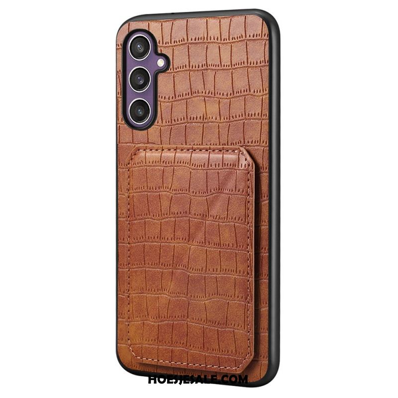 Hoesje Samsung Galaxy S25 5g Kaarthouder Met Krokodillenprint