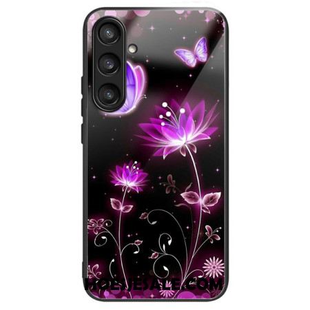 Hoesje Samsung Galaxy S25 Plus 5g Bloemen En Vlinders Van Gehard Glas