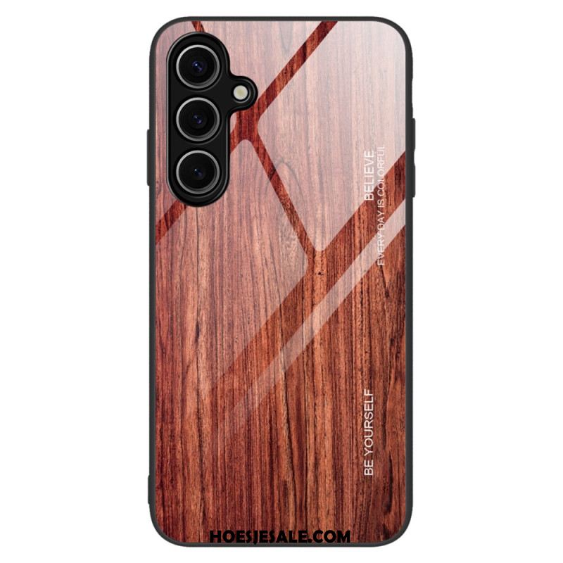 Hoesje Samsung Galaxy S25 Plus 5g Gehard Glas Met Hout