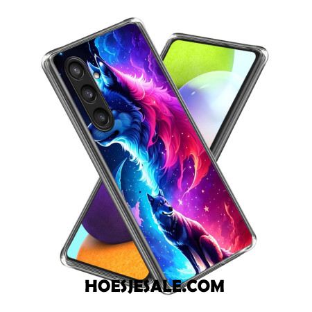 Hoesje Samsung Galaxy S25 Plus 5g Kleurrijke Wolf Bescherming Hoesje