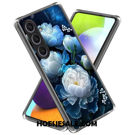 Hoesje Samsung Galaxy S25 Plus 5g Witte Pioenroos Bescherming Hoesje