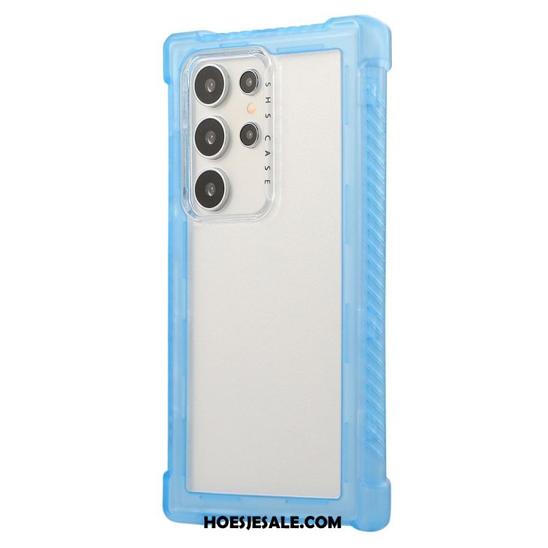 Hoesje Samsung Galaxy S25 Ultra 5g Versterkt Siliconen Frame Bescherming Hoesje