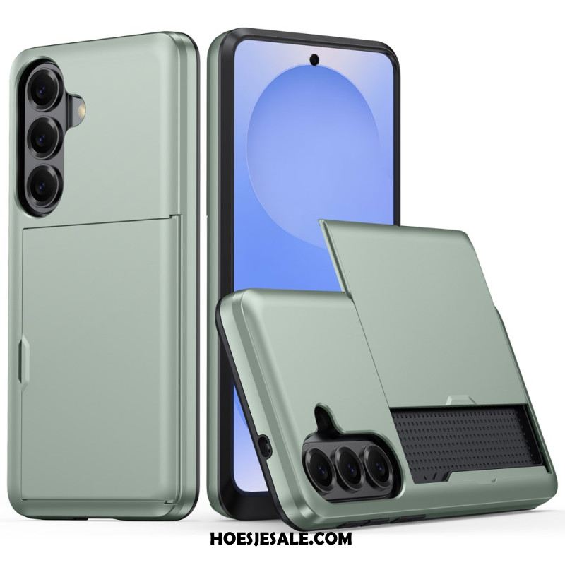 Hoesje Samsung Galaxy S26 Plus Kaarthouder Met Metallic Effect Bescherming Hoesje