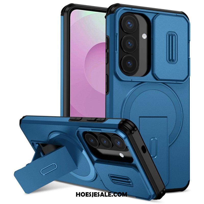 Hoesje Samsung Galaxy S26 Schuifbare Magnetische Standaard En Cameracover Bescherming Hoesje