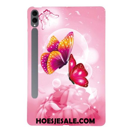 Hoesje Samsung Galaxy Tab S11 Ultra Roze Vlinders Bescherming Hoesje
